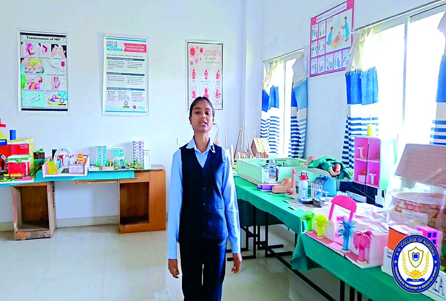 Community health nursing lab Jharkhand — students in field training
