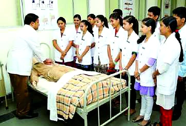 Top nursing college in Jharkhand — B.Sc Nursing students of A.G. College of Nursing in uniform
